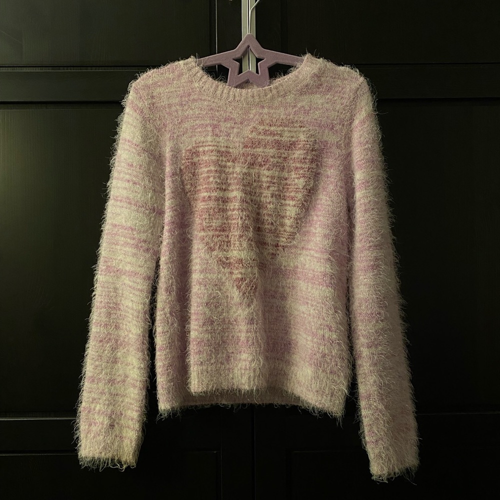 Circo size L junior (fits size xs-s in women). Light and dark purple with heart